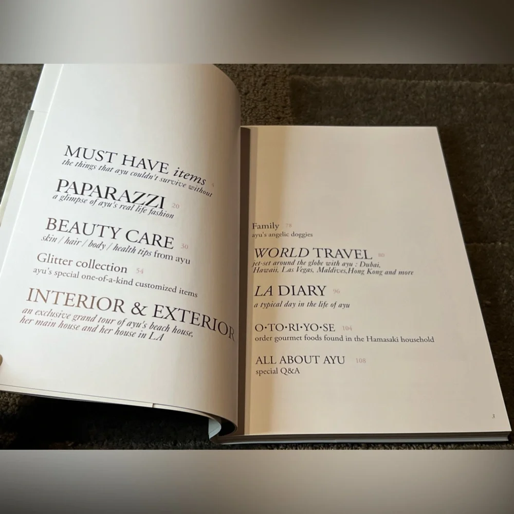 Ayu Lifestyle Book Ayu Hamasaki Japanese Singer Actress Model J-Pop Music Japan - Picture 5 of 16